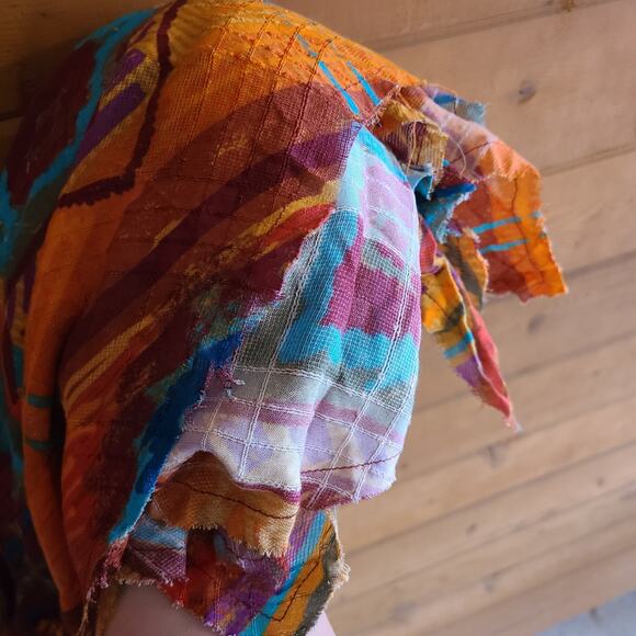 Free People Sahara Dress Maxi Desert Small NWT Boho Western Serape Rodeo Flowy - Picture 7 of 7